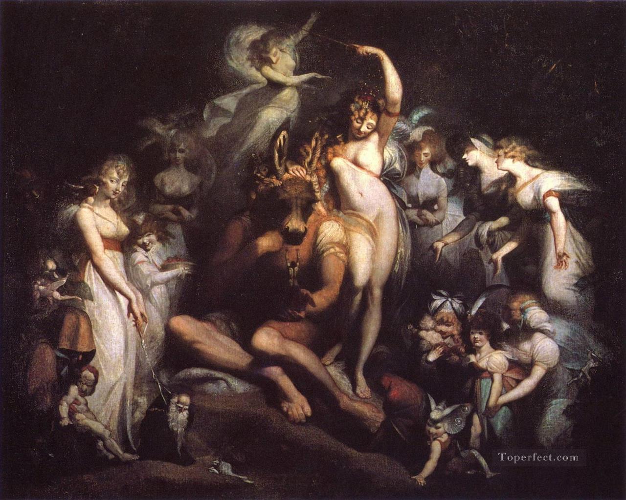 Henry Fuseli: Titania Caressing Note with Donkey's Head